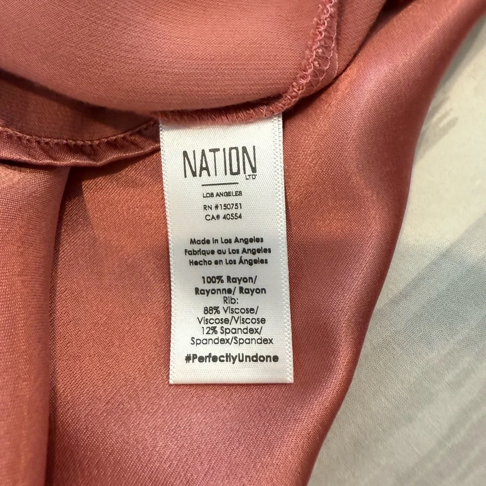 Nation LTD Mauve Short Sleeve Tee - Picture 7 of 7